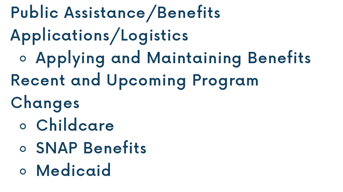 dark blue text with bullets in front of eight lines of text