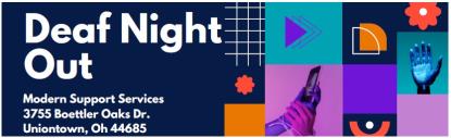 Deaf Night Out logo