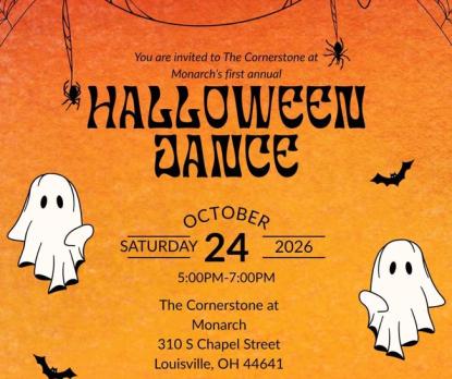 Monarch Halloween Dance 2026 logo
