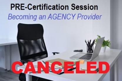 Pre Cert Agency canceled logo