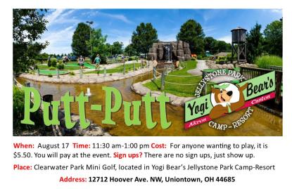 Putt-Putt with Kingdom Builders flyer